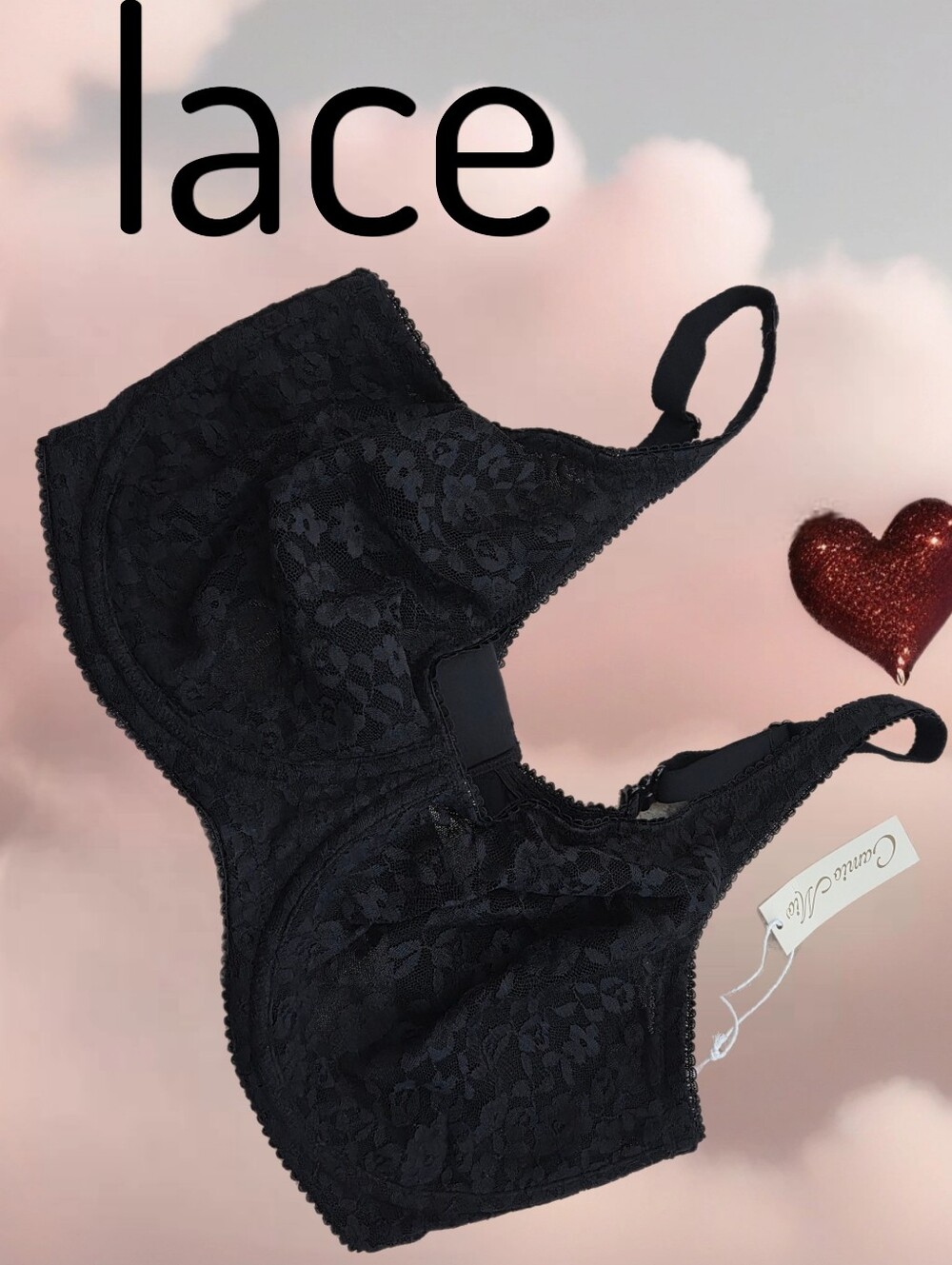 New Camio Mio all over lace bra Women size 38 G